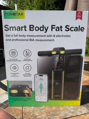 RunStar Smart Body Fat Scale 8 electrodes and professional BIA measurements